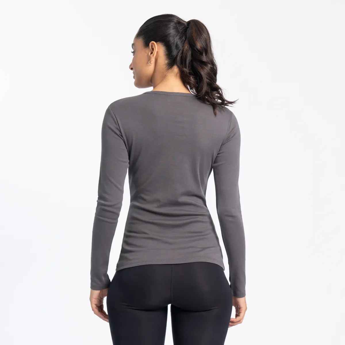 Women's Organic Pima Cotton Long Sleeve Shirt 13