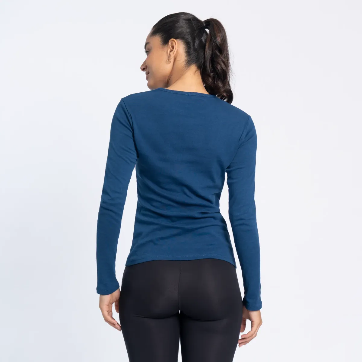 Women's Organic Pima Cotton Long Sleeve Shirt 21