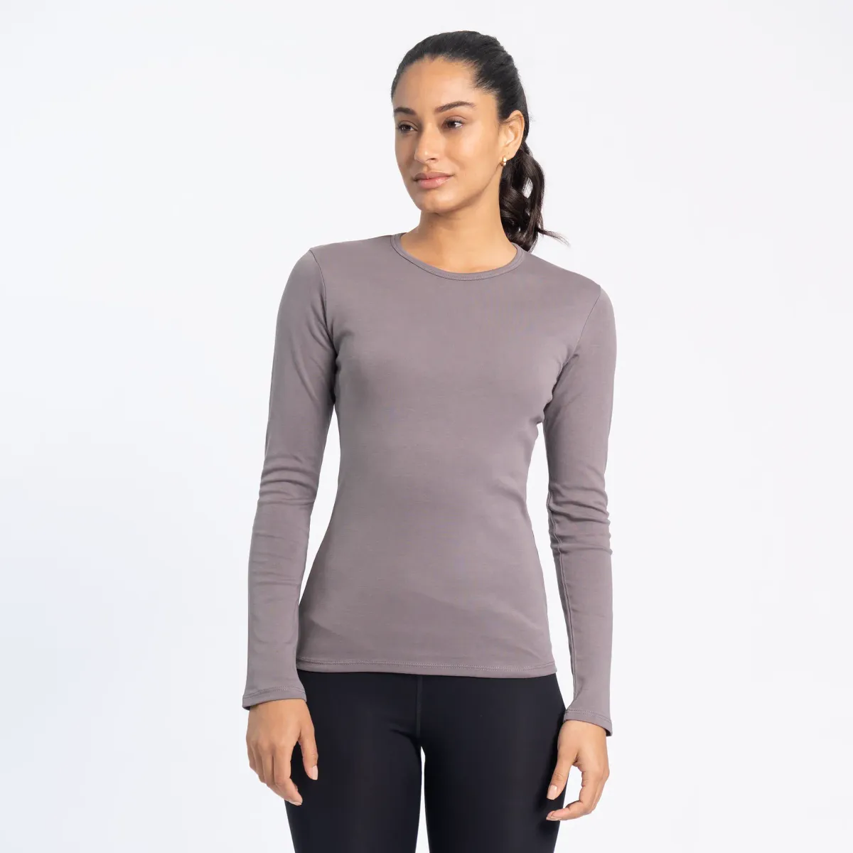 Women's Organic Pima Cotton Long Sleeve Shirt 23