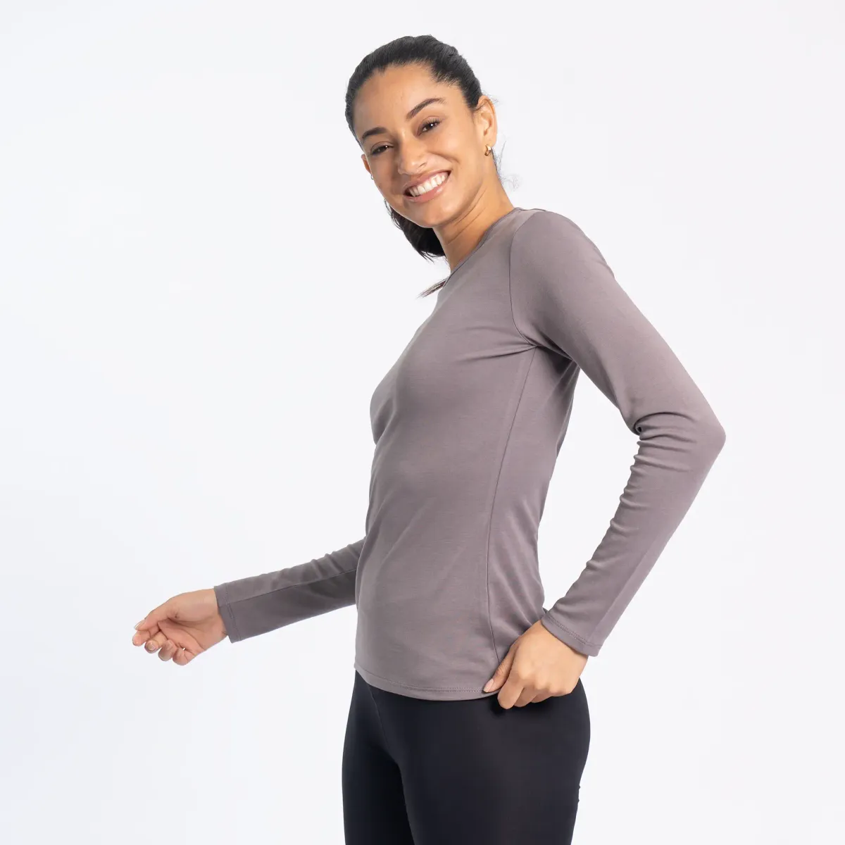 Women's Organic Pima Cotton Long Sleeve Shirt 24