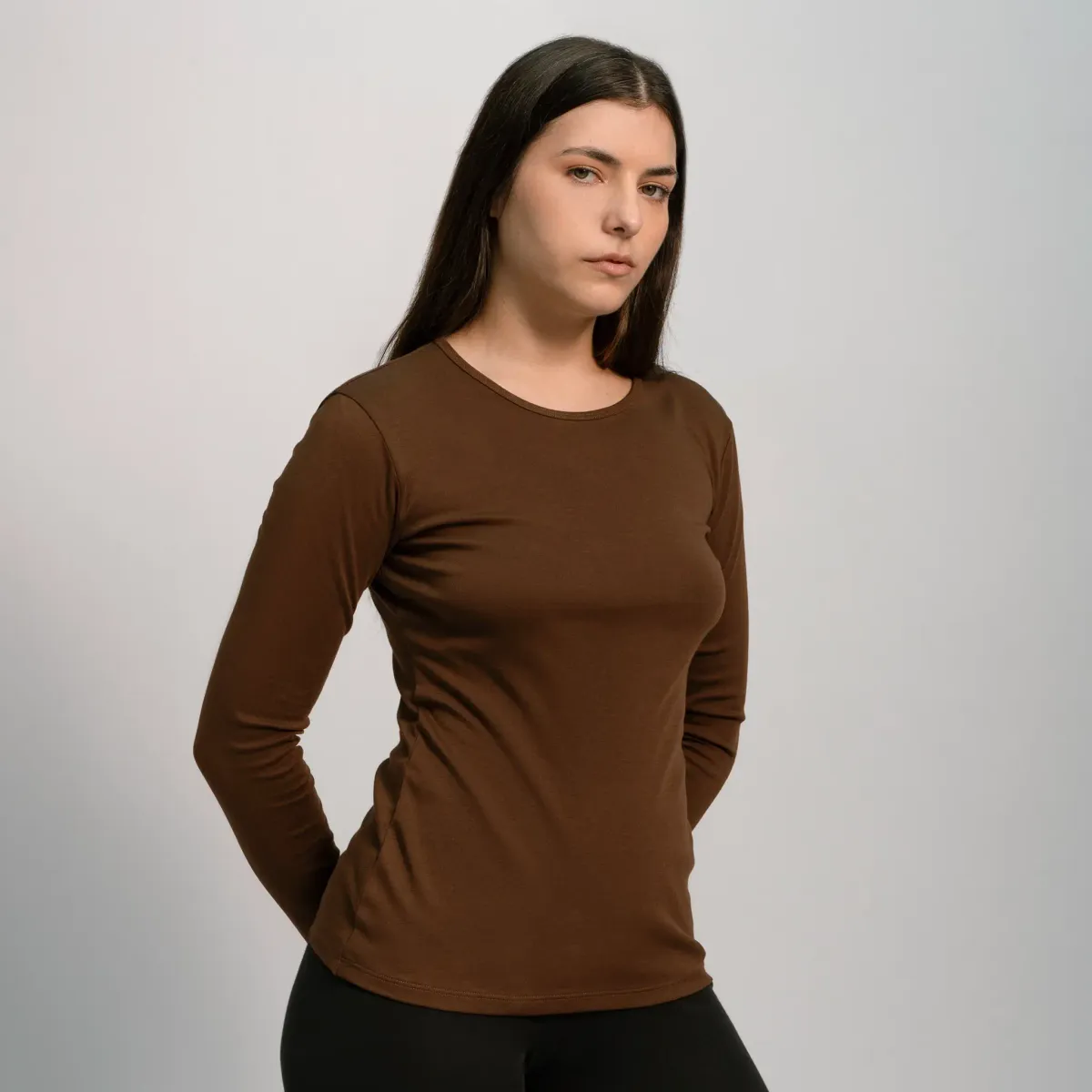Women's Organic Pima Cotton Long Sleeve Shirt 28
