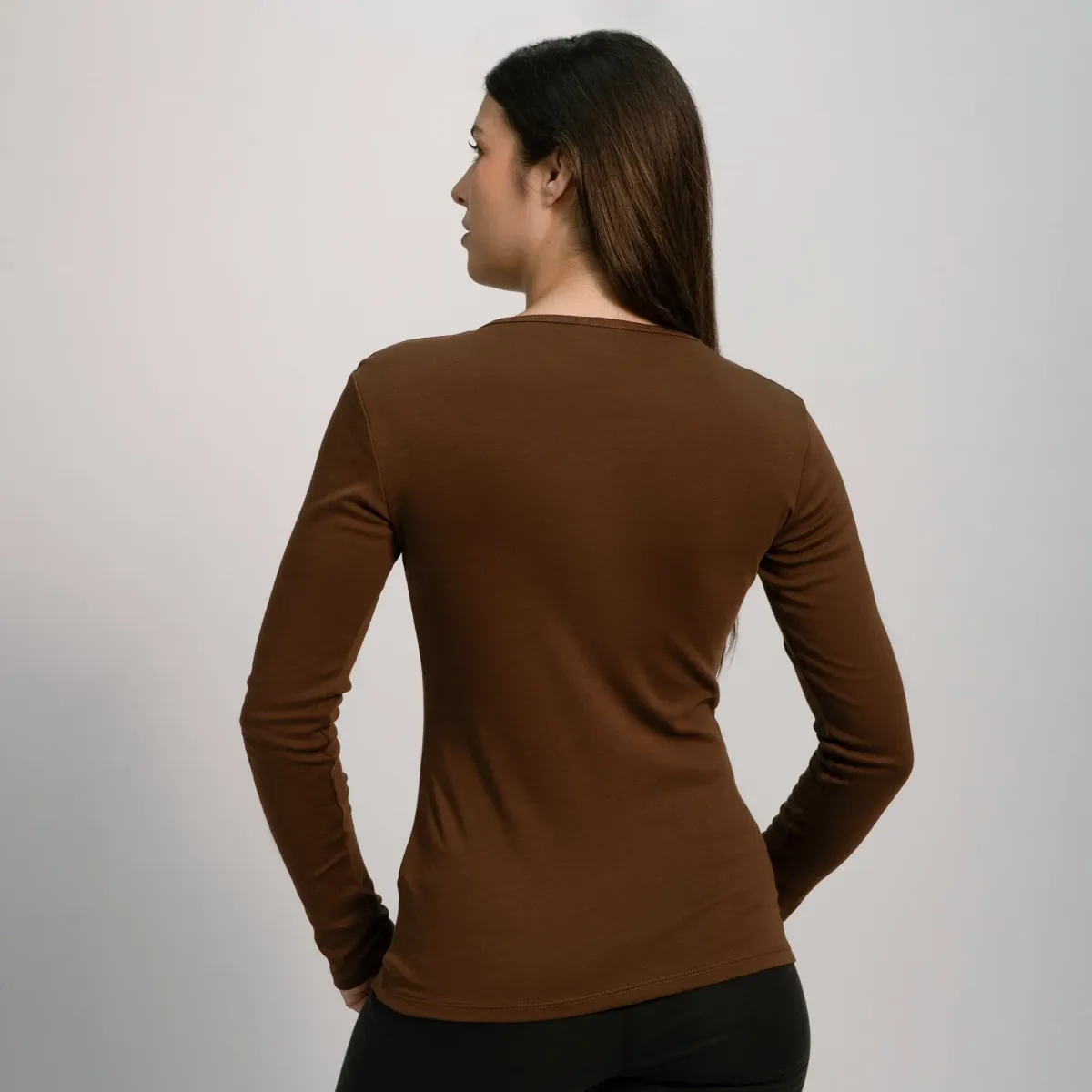Women's Organic Pima Cotton Long Sleeve Shirt 29