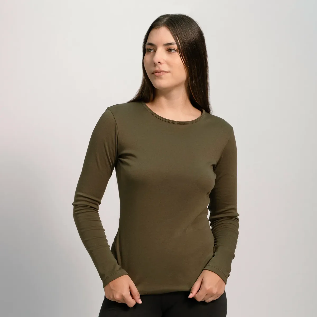 Women's Organic Pima Cotton Long Sleeve Shirt 31