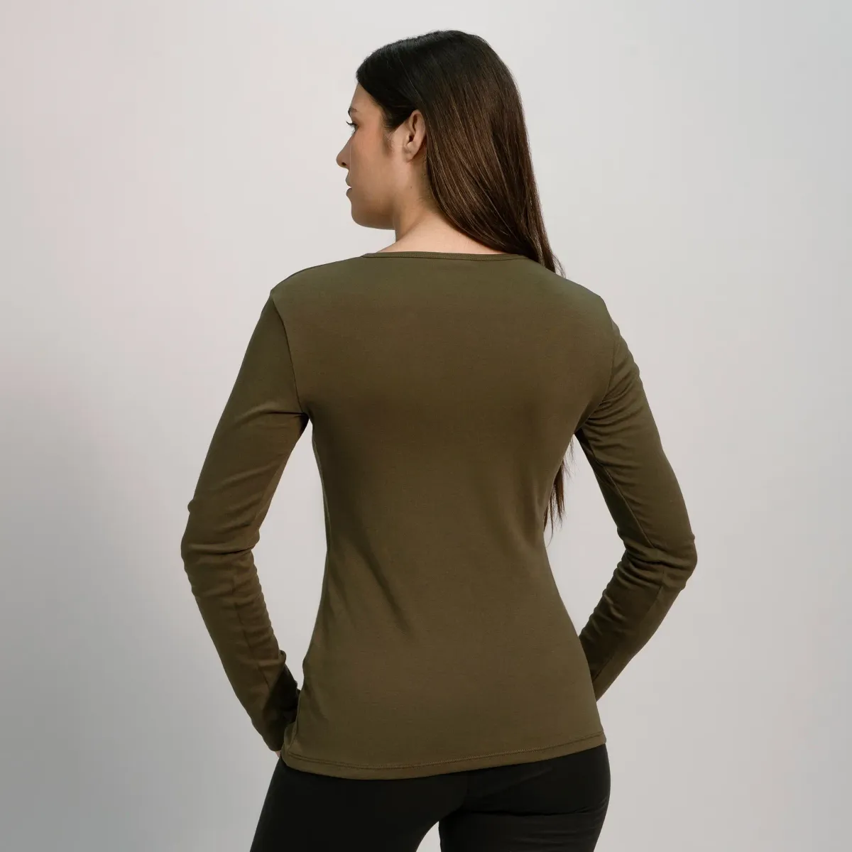 Women's Organic Pima Cotton Long Sleeve Shirt 33
