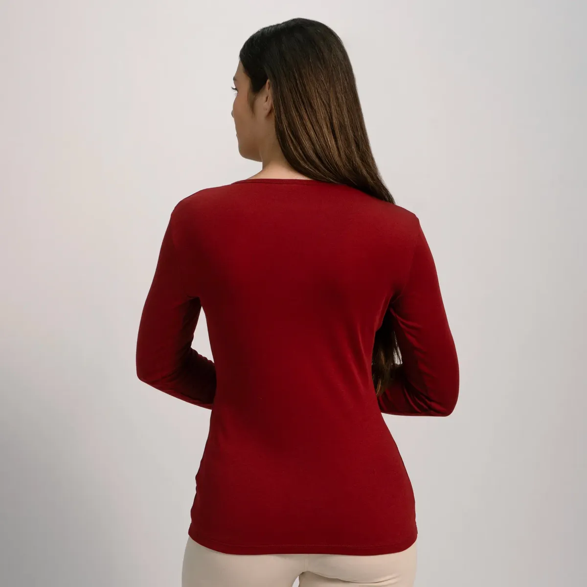 Women's Organic Pima Cotton Long Sleeve Shirt 37