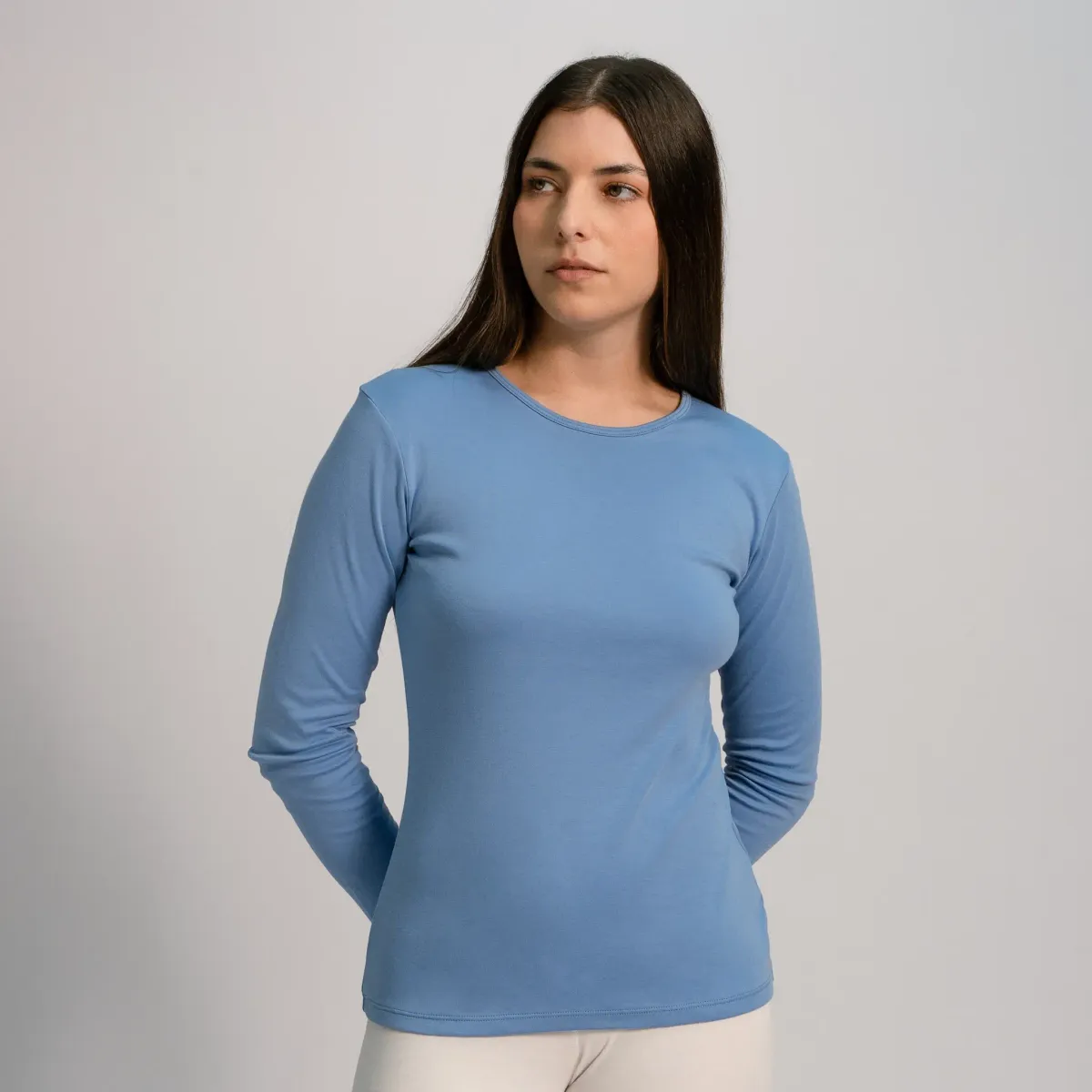 Women's Organic Pima Cotton Long Sleeve Shirt 39