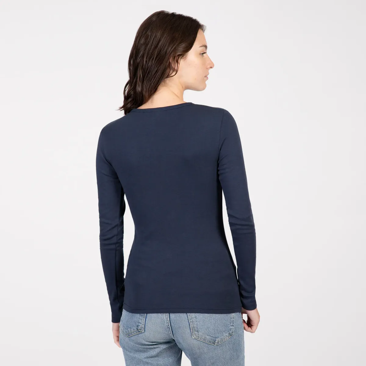 Women's Organic Pima Cotton Long Sleeve Shirt 5