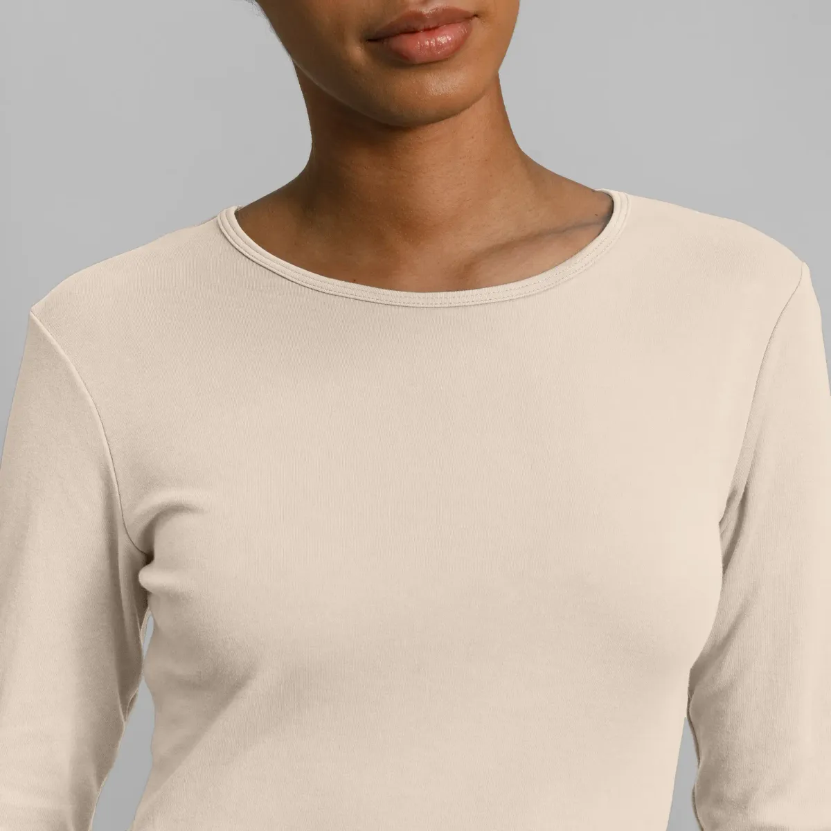 Women's Organic Pima Cotton Long Sleeve Shirt 50