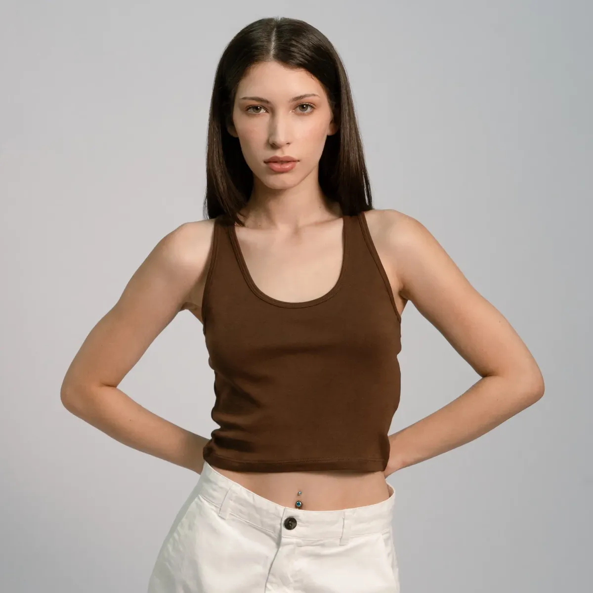 Women's Organic Pima Cotton Short Tank 15