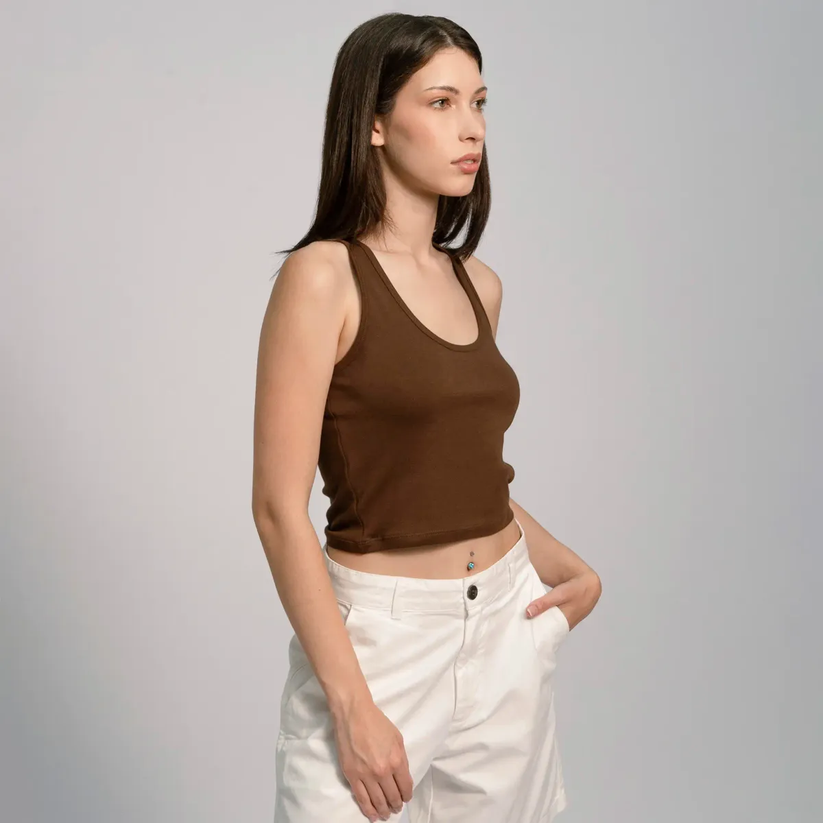 Women's Organic Pima Cotton Short Tank 16