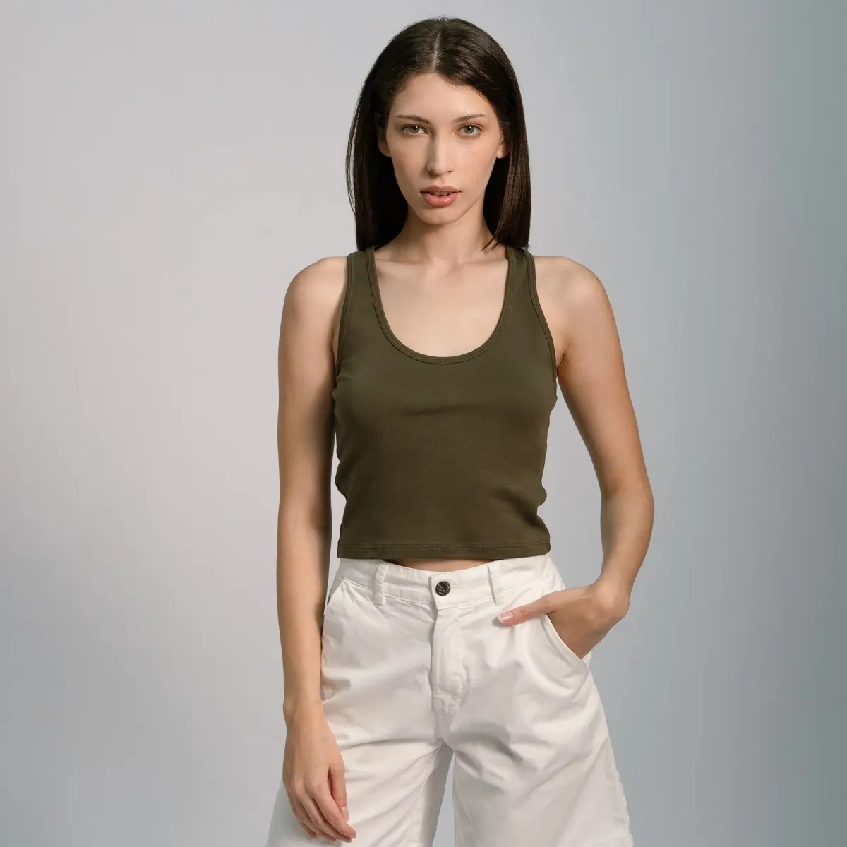 Women's Organic Pima Cotton Short Tank 23