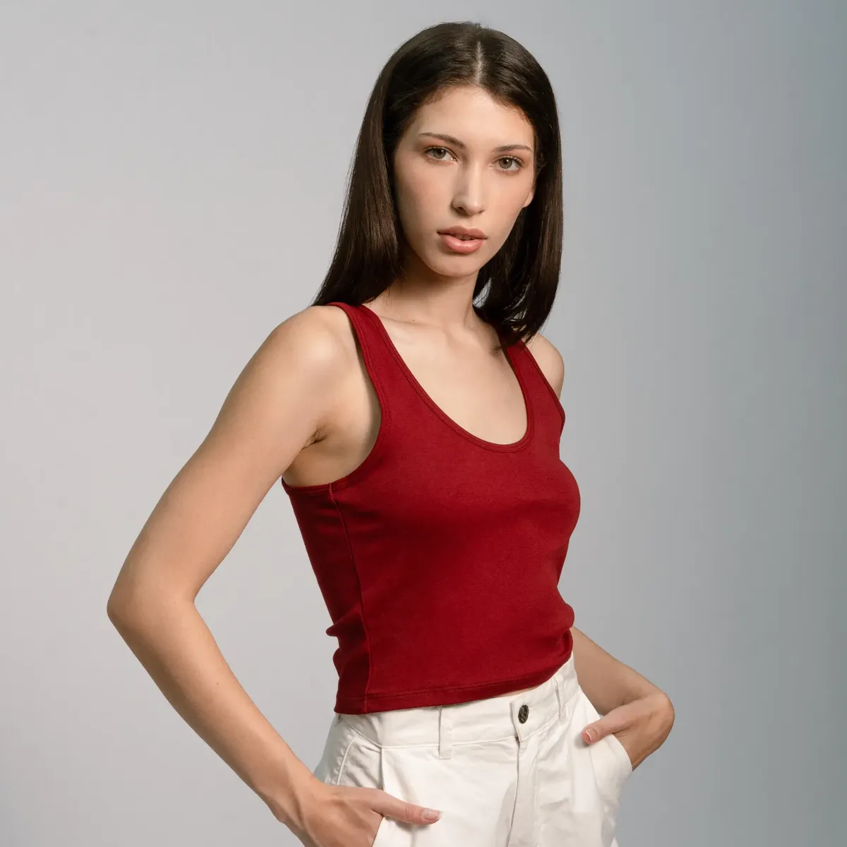 Women's Organic Pima Cotton Short Tank 28