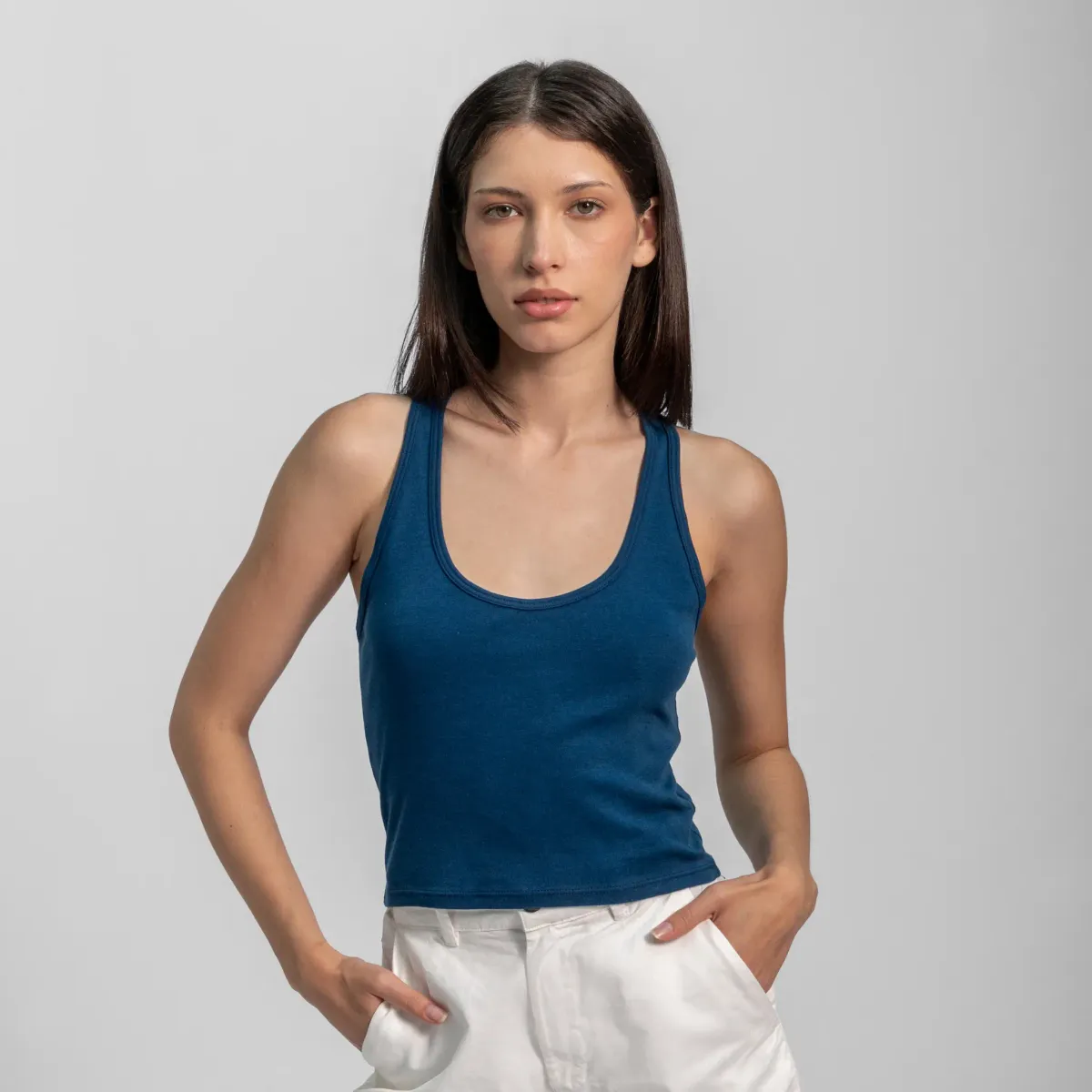 Women's Organic Pima Cotton Short Tank 43