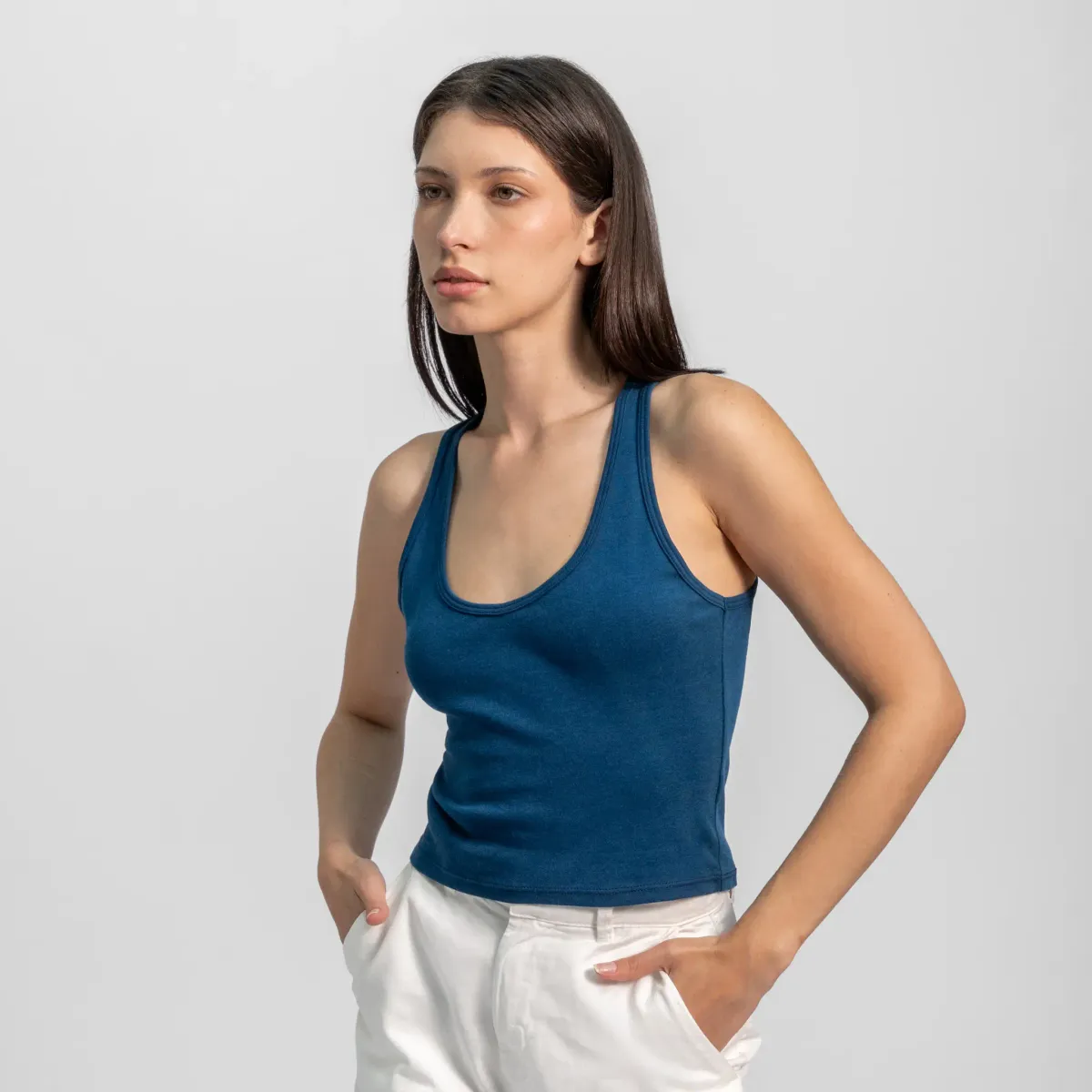 Women's Organic Pima Cotton Short Tank 44