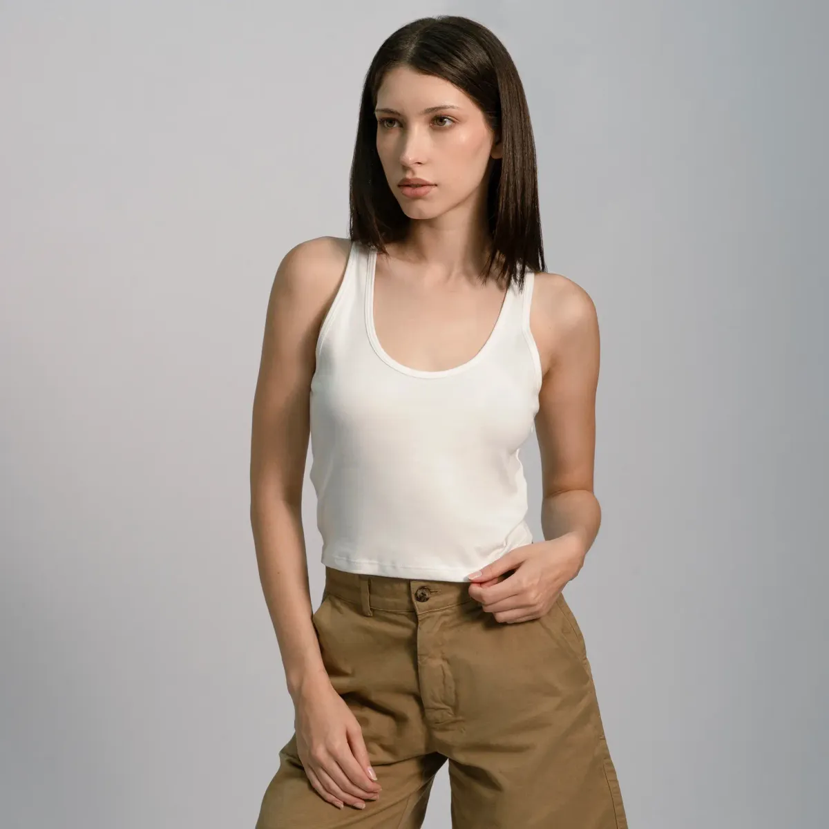 Women's Organic Pima Cotton Short Tank 48