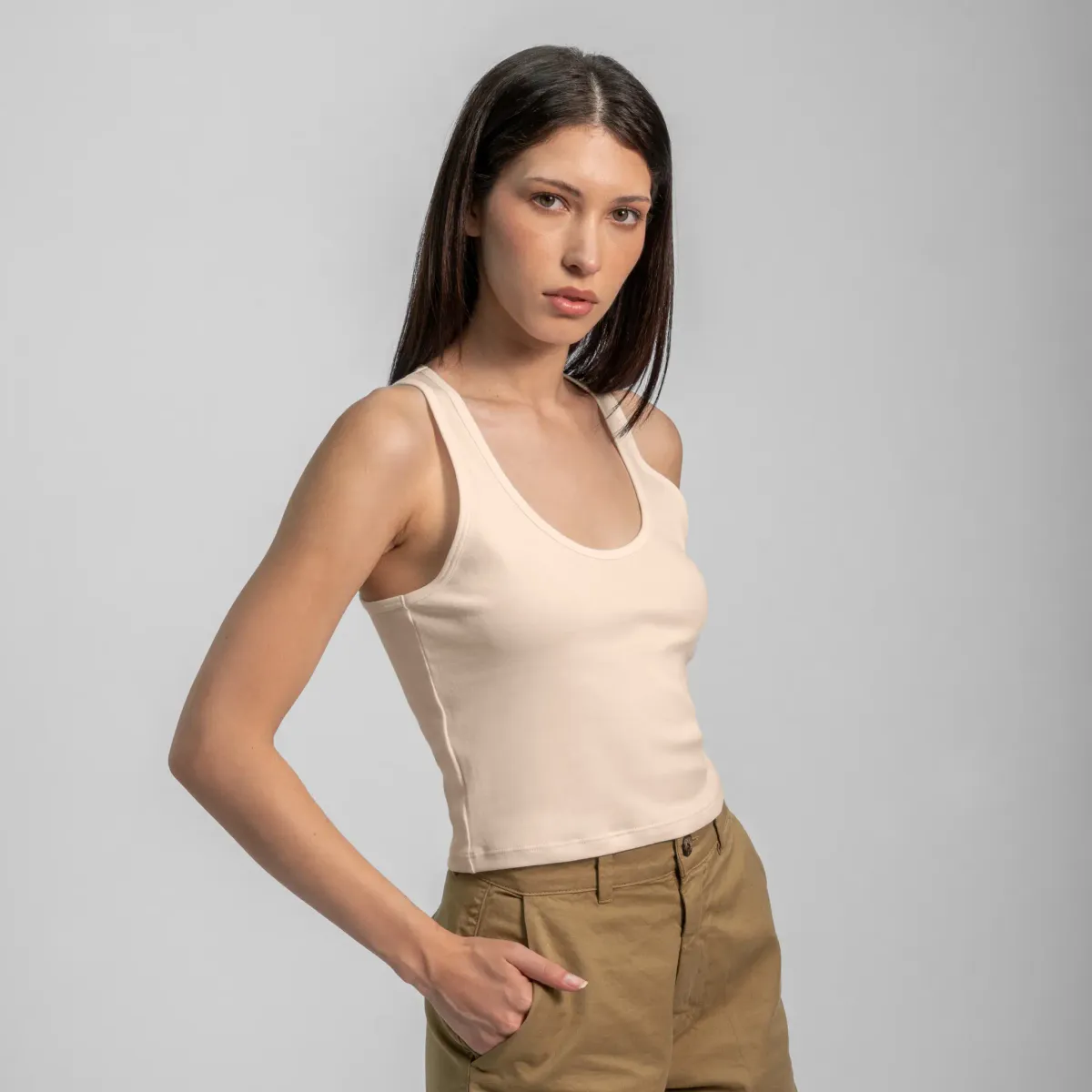 Women's Organic Pima Cotton Short Tank 52