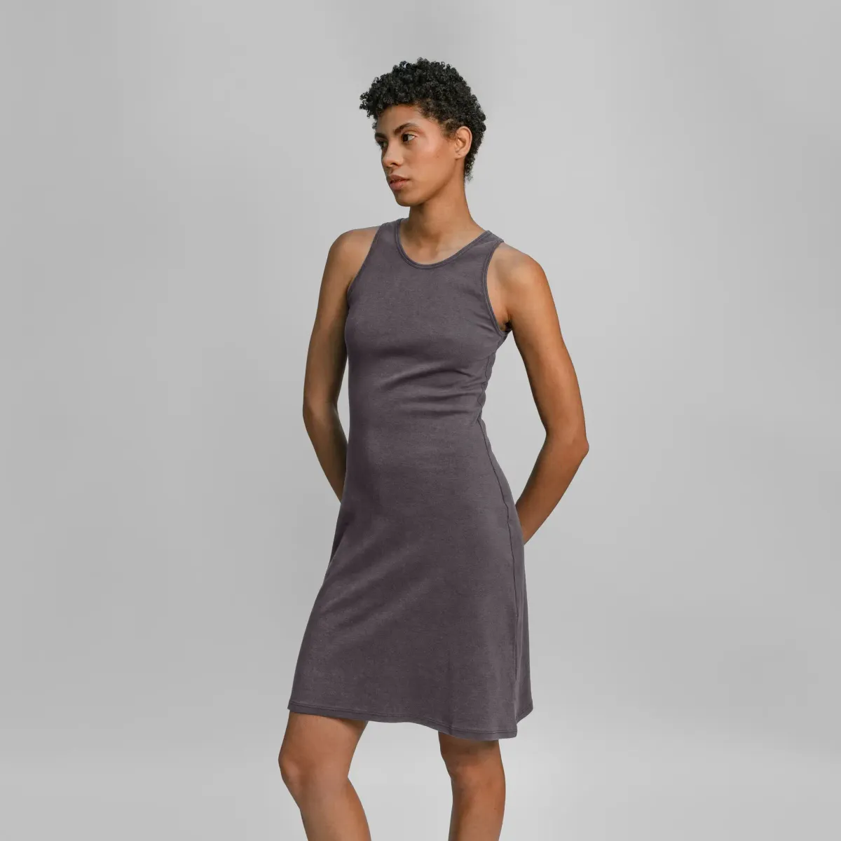 Women's Organic Pima Cotton Tank Dress 19