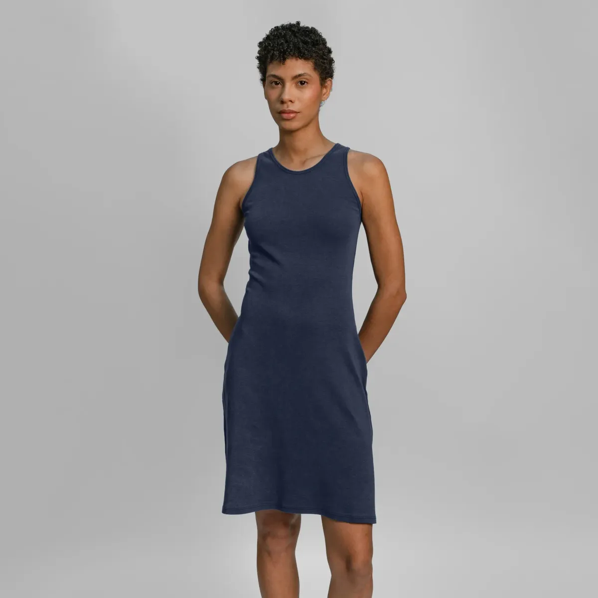 Women's Organic Pima Cotton Tank Dress 22