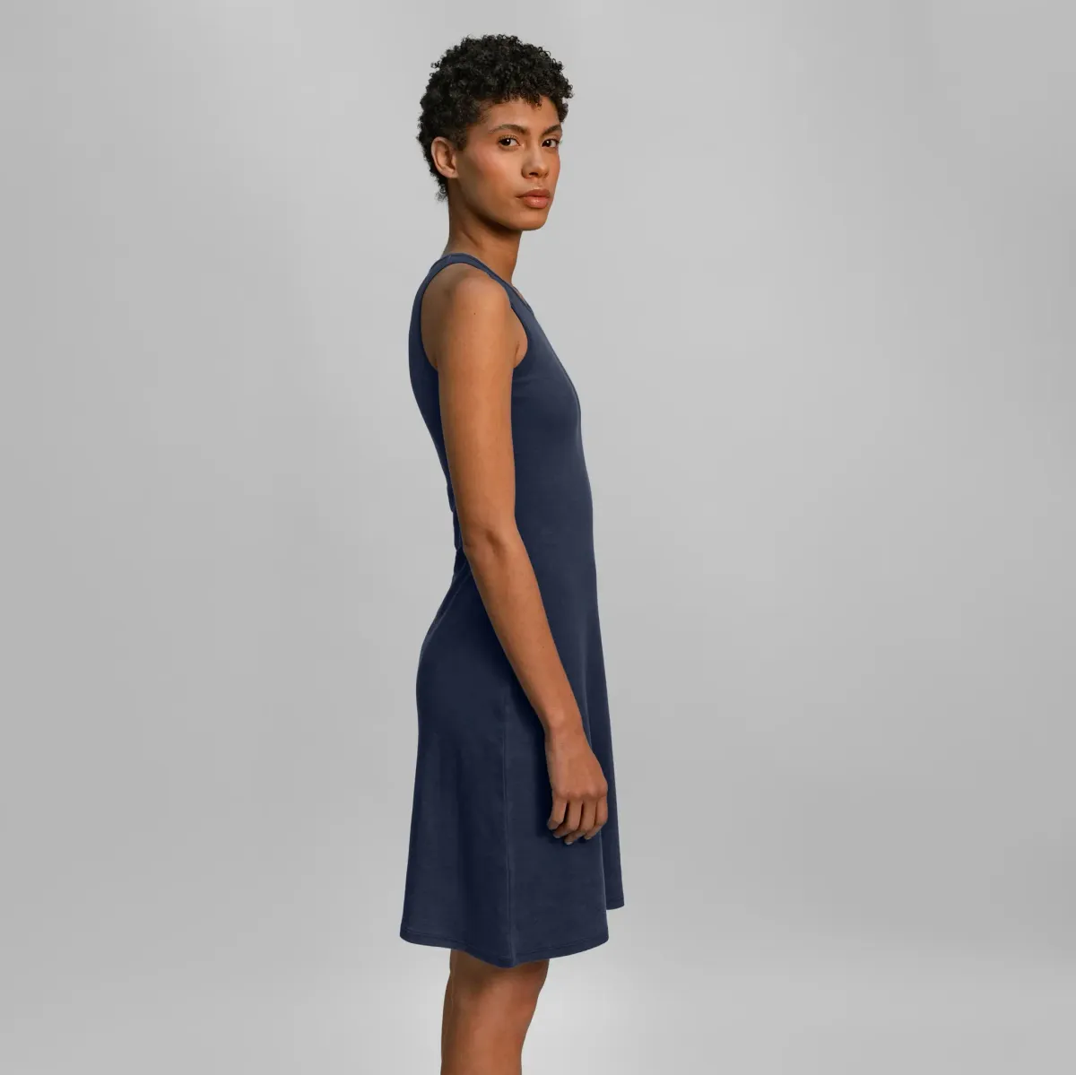 Women's Organic Pima Cotton Tank Dress 23