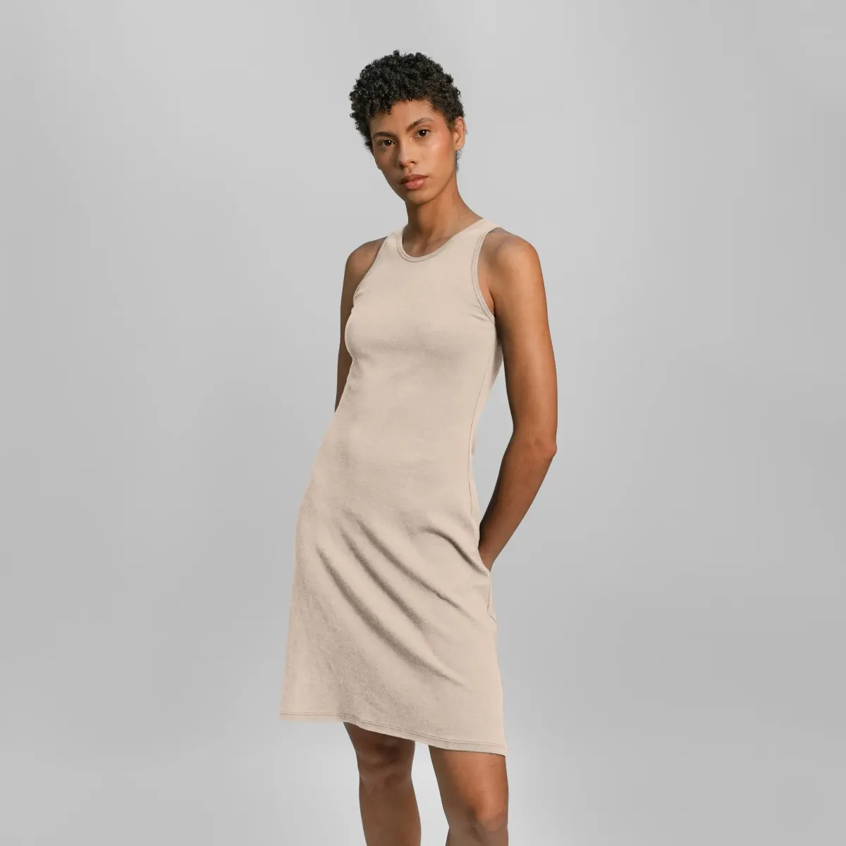 Women's Organic Pima Cotton Tank Dress 6
