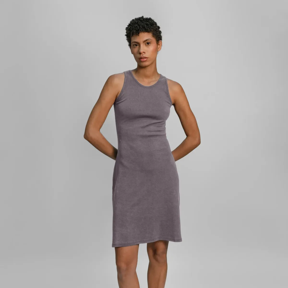 Women's Organic Pima Cotton Tank Dress 10