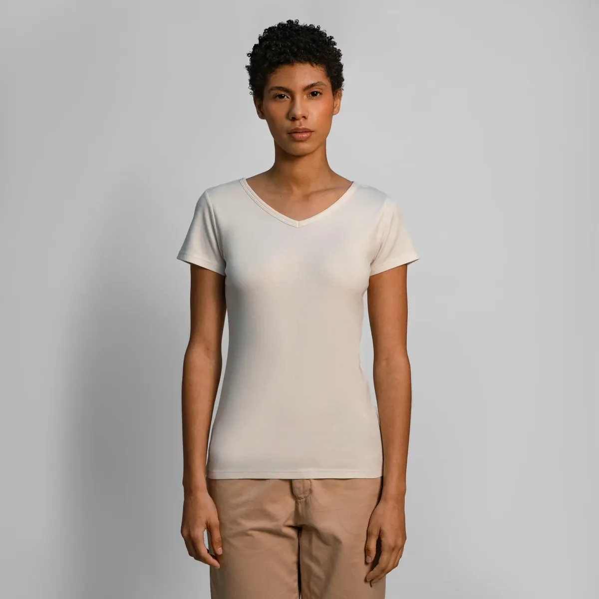 Women's Organic Pima Cotton V-Neck T-Shirt 42