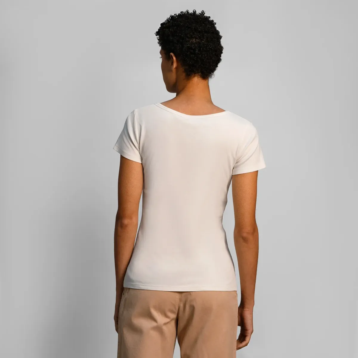 Women's Organic Pima Cotton V-Neck T-Shirt 44