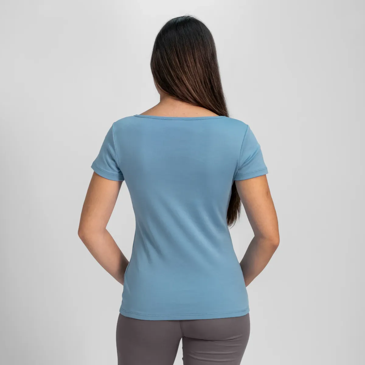 Women's Organic Pima Cotton V-Neck T-Shirt 48