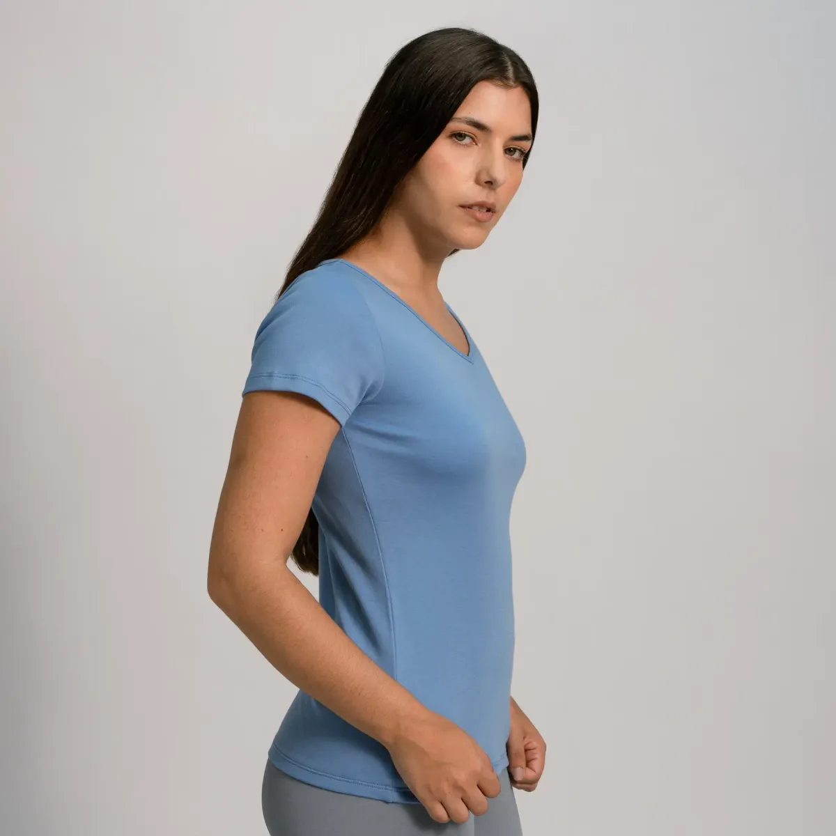 Women's Organic Pima Cotton V-Neck T-Shirt 51
