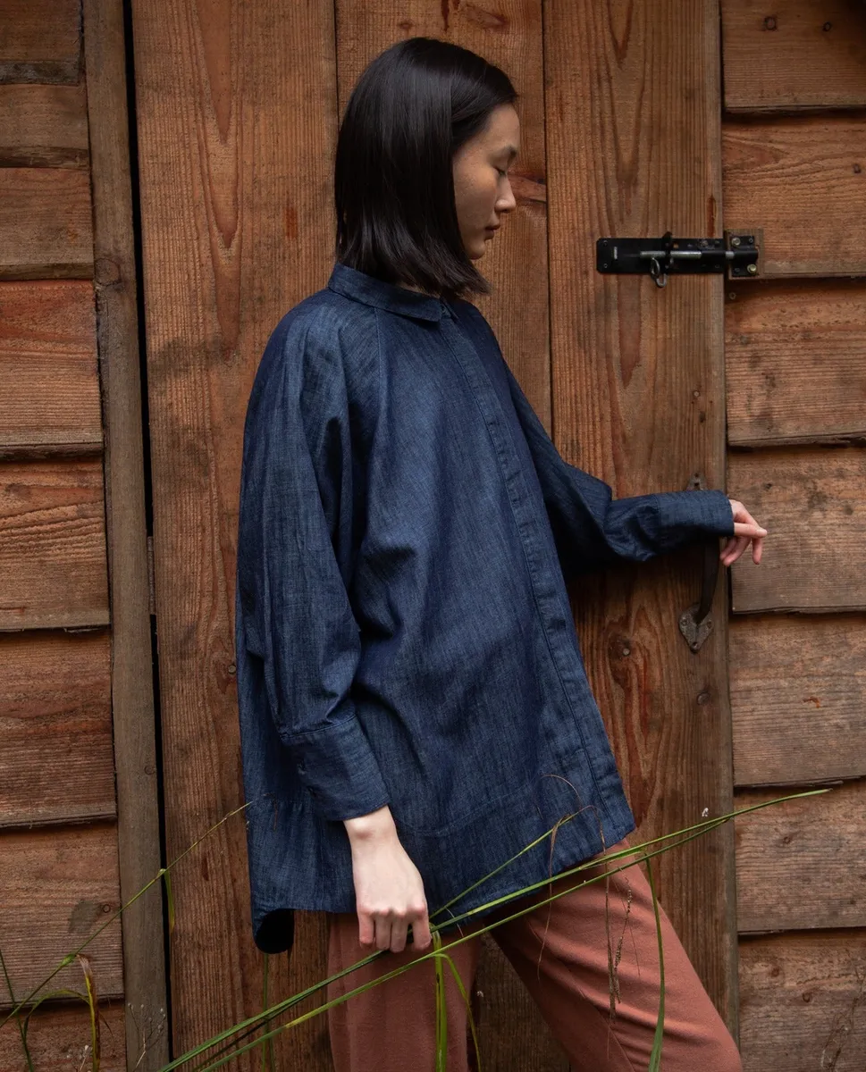Adella-Leigh Chambray Shirt in Indigo 3