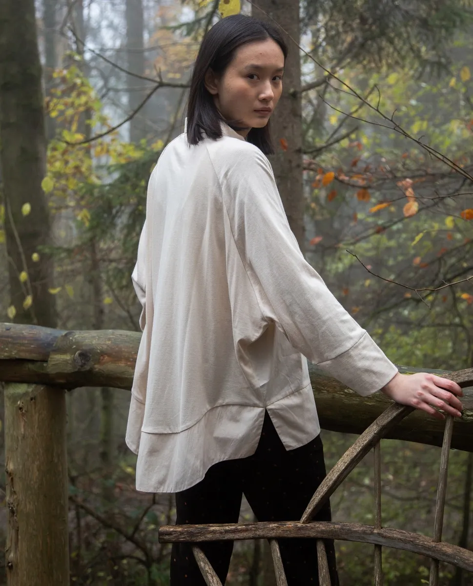 Adella Organic Cotton Shirt in Ecru 2