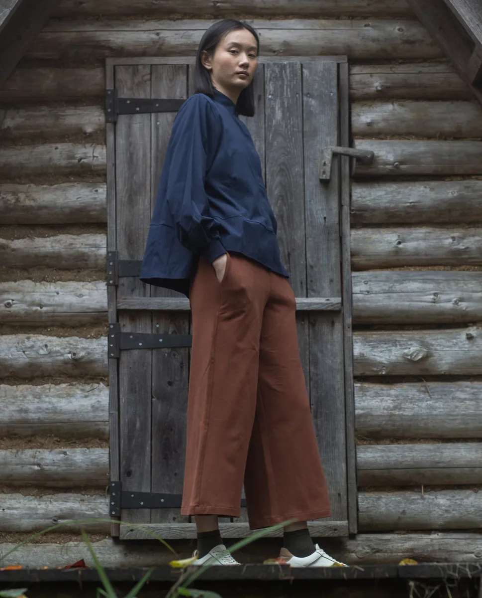 Annika Organic Cotton Shirt in Night Sky 2