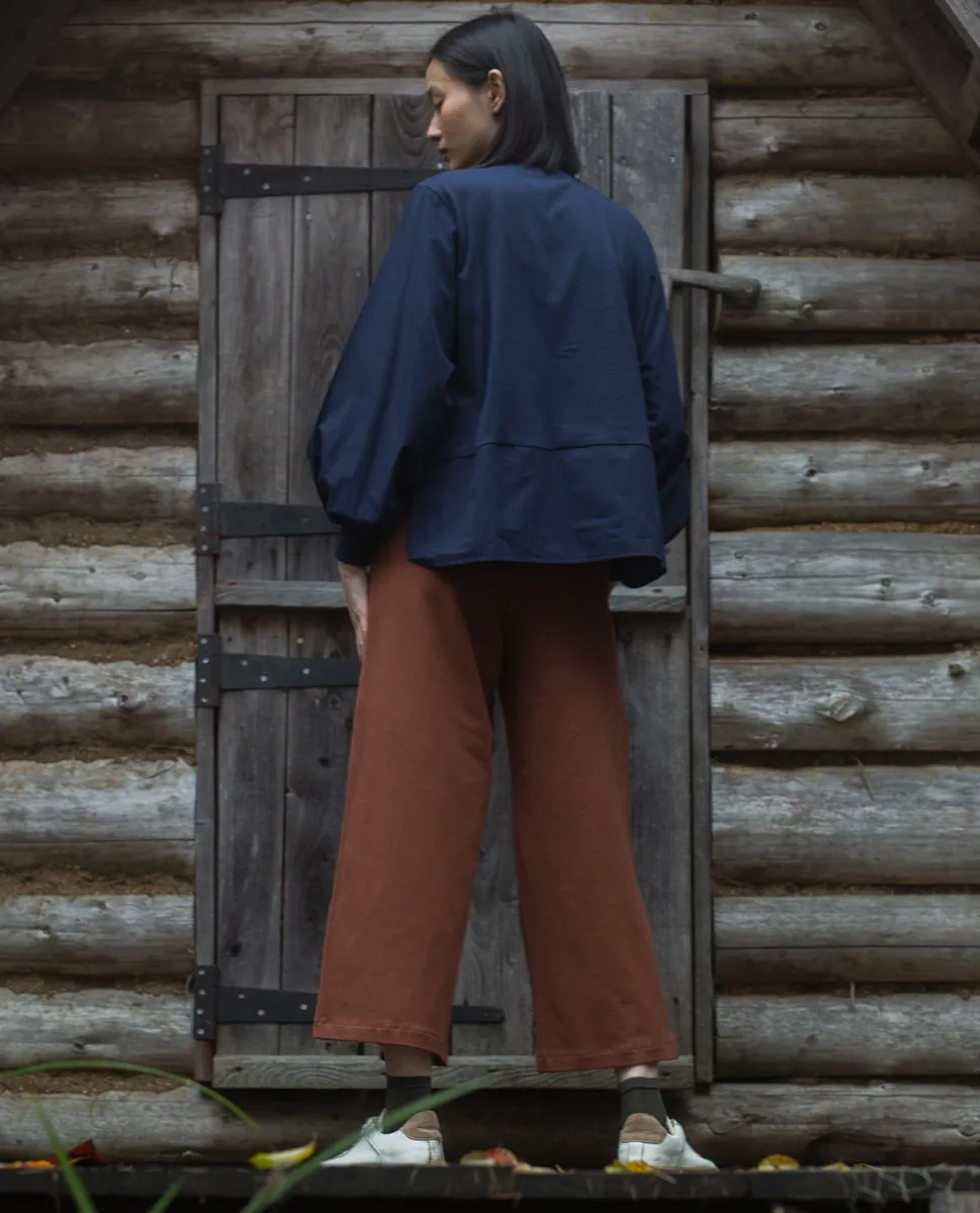 Annika Organic Cotton Shirt in Night Sky 3