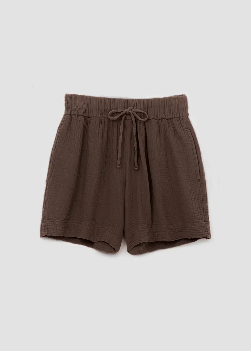 Arlo Organic Cotton Short in Cacao 7