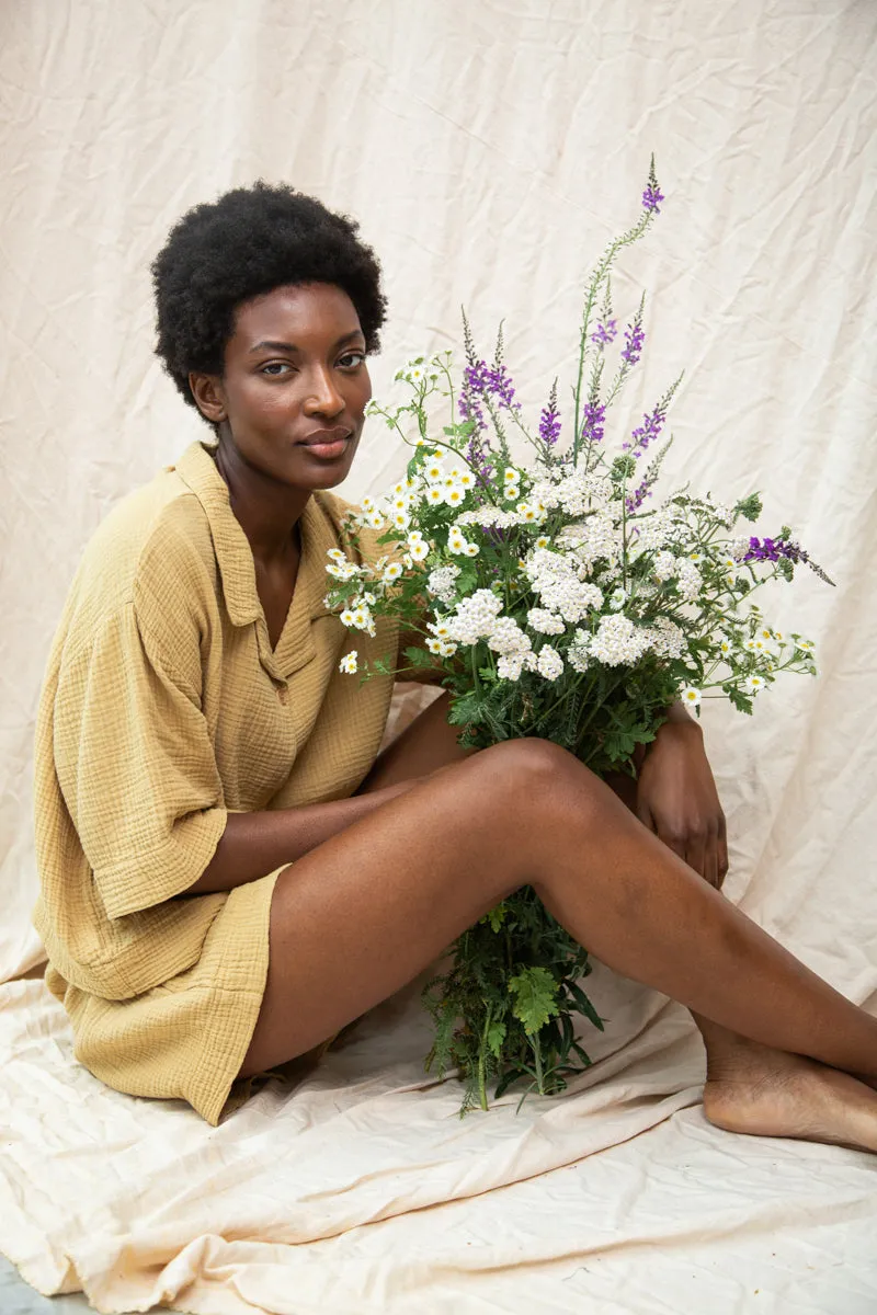 Arlo Organic Cotton Short in Straw 5