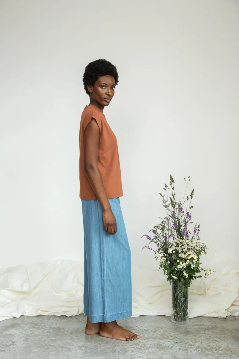 Aukai Organic Cotton Top in Russet 4