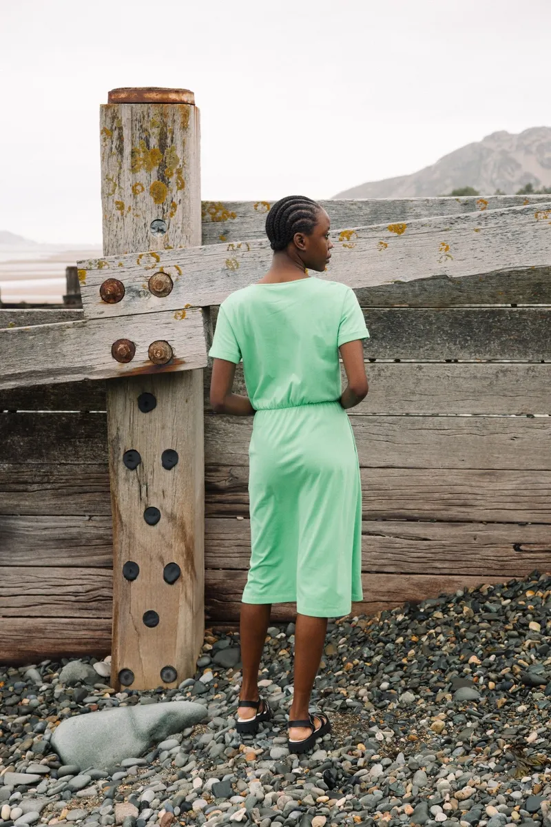 Beryl Organic Cotton Dress in Apple 2