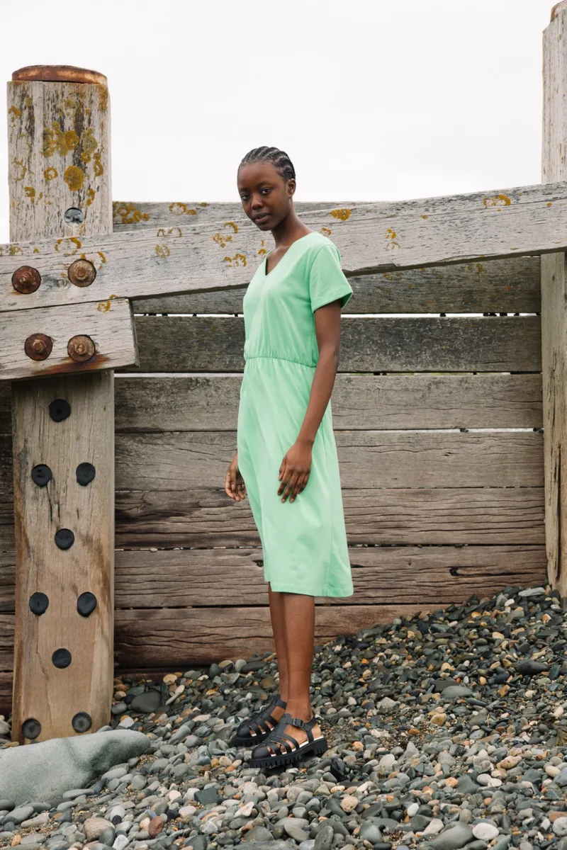 Beryl Organic Cotton Dress in Apple 3
