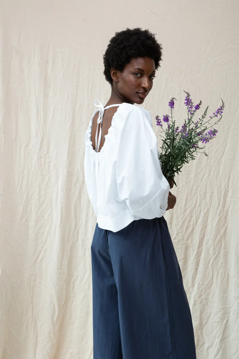 Dune Organic Cotton Top in White 4