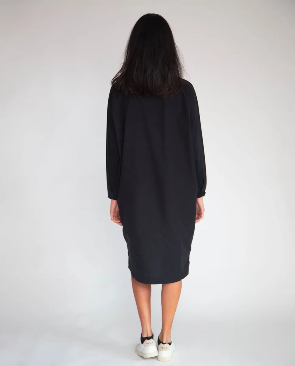 Etta Organic Cotton Dress In Black 3