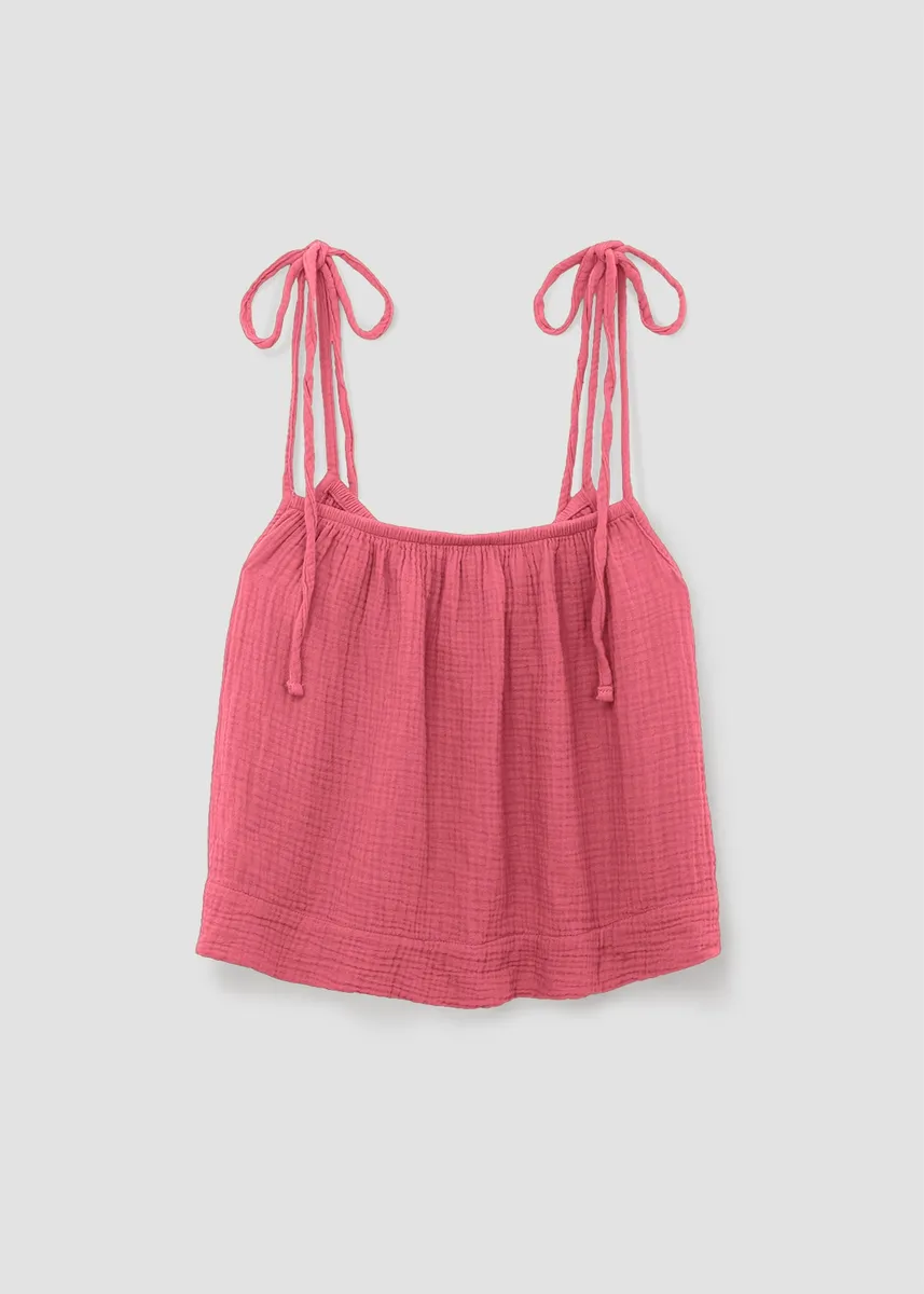 Janis Organic Cotton Top in Rose 2