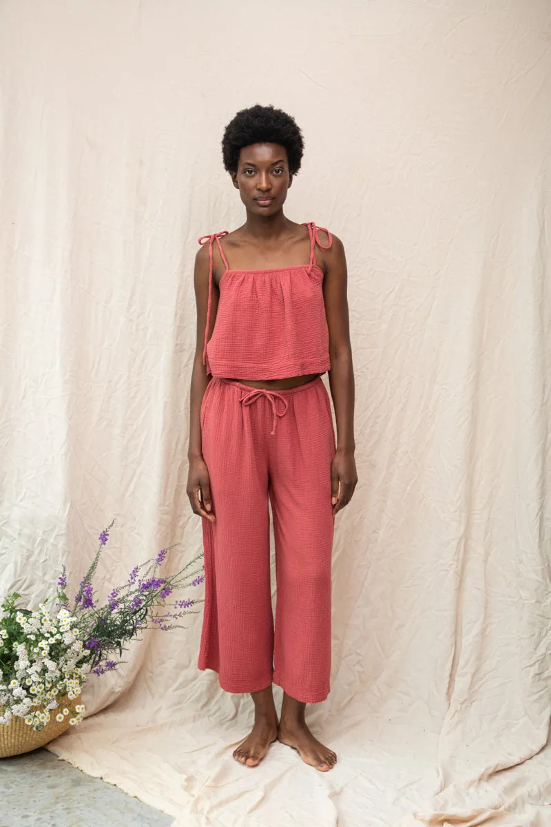Janis Organic Cotton Top in Rose 3