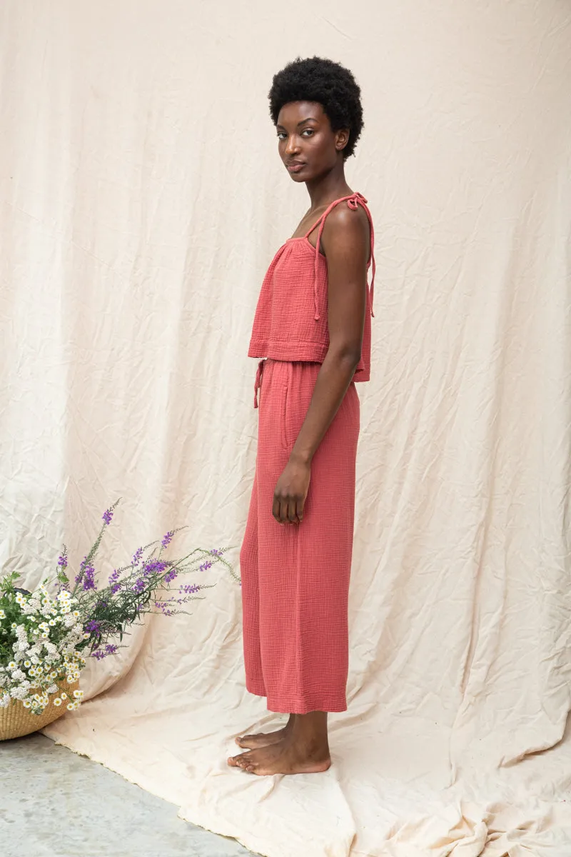 Janis Organic Cotton Top in Rose 5