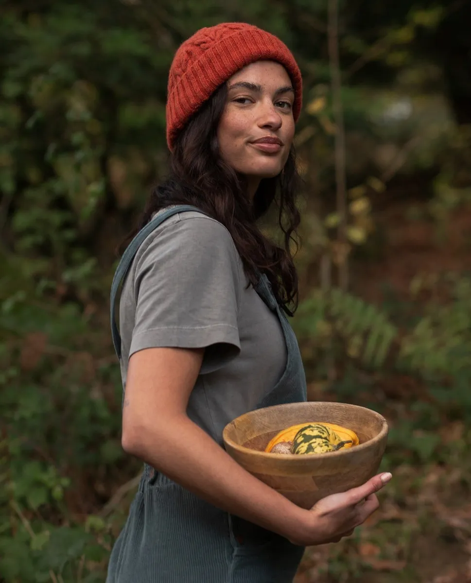 Pauline Organic Cotton Jersey Top in Slate Mineral Dye 2