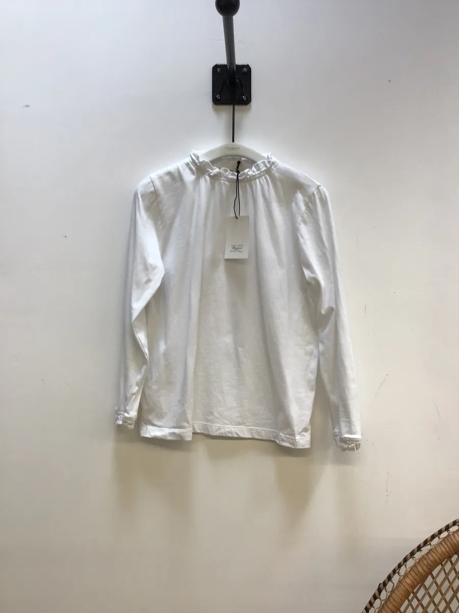 Pearl Organic Cotton Top in White S Preloved