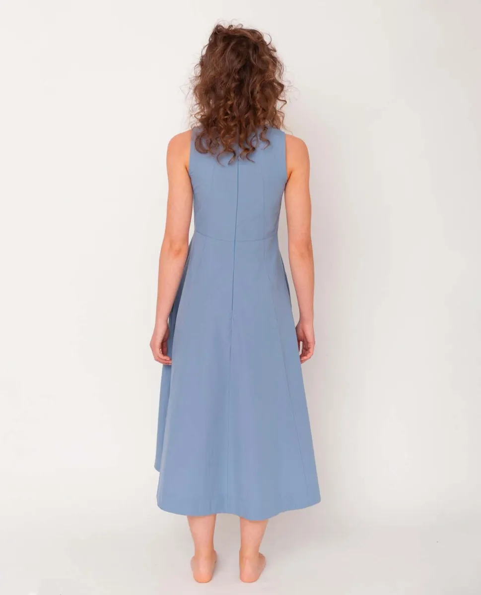 Remi Organic Cotton Dress In Sky 4