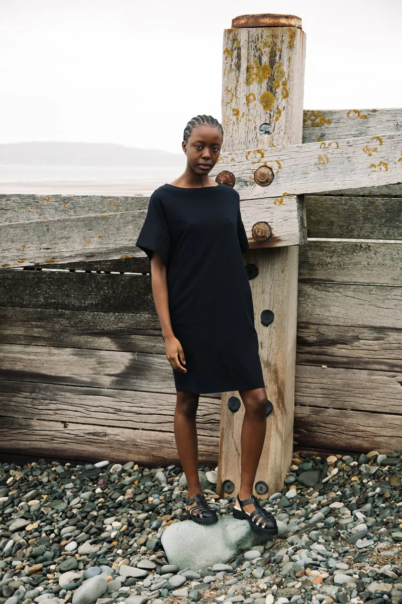 Sammy Organic Cotton Dress in Black XS Preloved 2