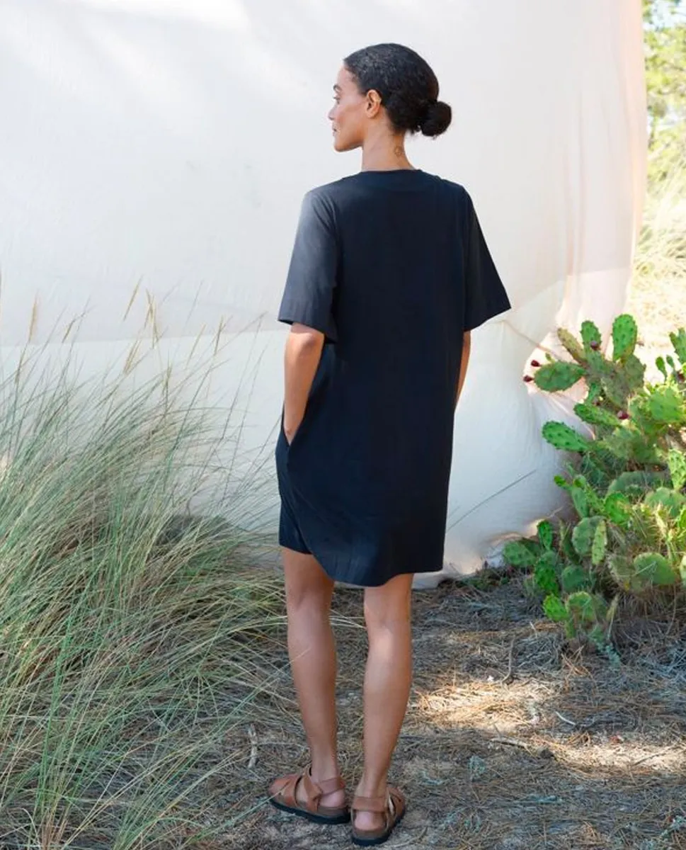 Sammy Organic Cotton Dress In Black 3
