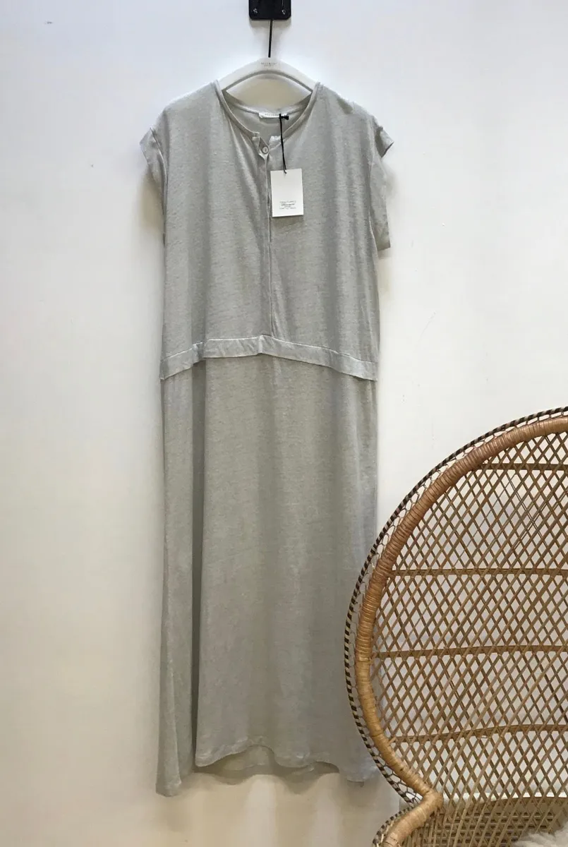 Sara Linen Dress in Silver S Preloved