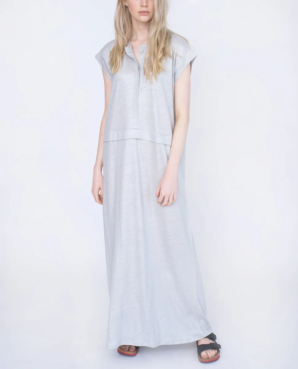 Sara Linen Dress in Silver S Preloved 2